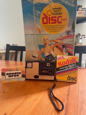 Kodak Disc 3500 – Appareil photographique compact à film Disc + Disques neufs - Photo 1/4
