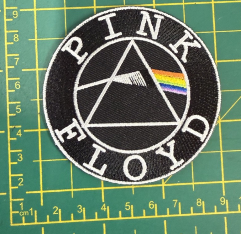 Pink Floyd Classic Round Logo Woven Sew Or Iron On Patch Officially Licensed