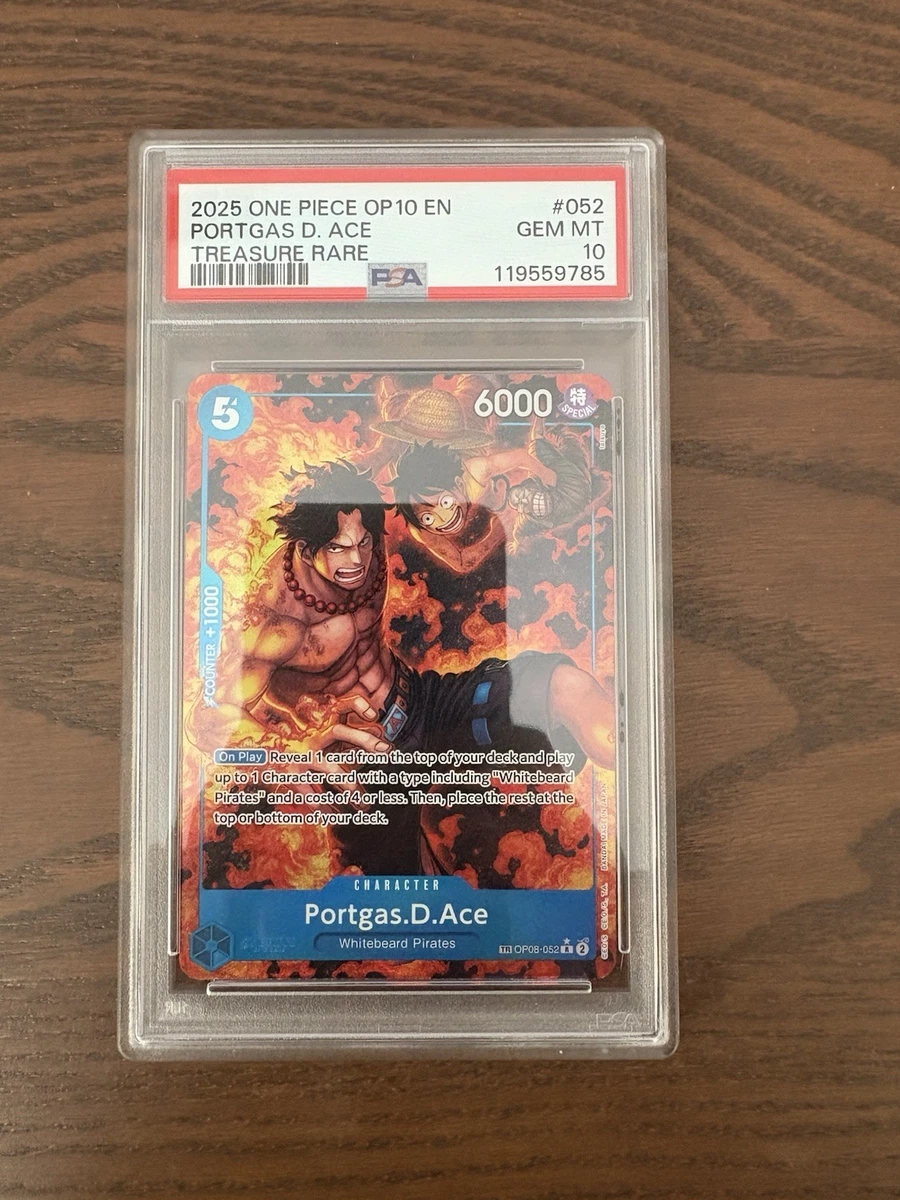 One Piece OP-10 Royal Blood Treasure Rare Portgas D. Ace PSA 10 | eBay