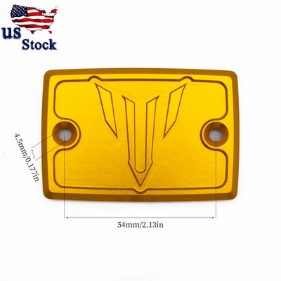 Fit FZ-09 MT09 MT07 14-20 Gold Brake Master Pump Cylinder Fluid Reservoir Clutch