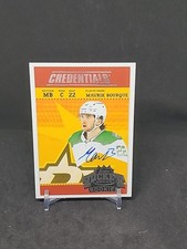2024-25 UD Credentials  Mavrik Bourque Retro Ticket Access Auto Rookies