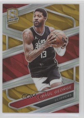 2023-24 Panini Spectra Gold Prizm 6/10 Paul George #14 3d3