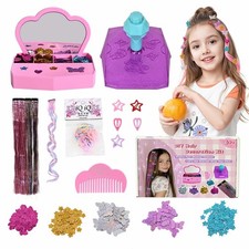 Hair Gem Stamper Kit for Girls, Hair Gems for Girls with 600 Hair Glitter Pat...