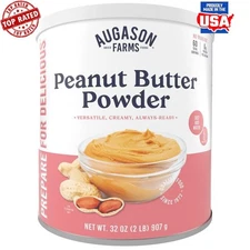 Peanut Butter Powder 2 lbs Dehydrated Food Storage 65 Servings Shelf Stable New