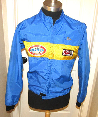 Vintage 70 s NYLON Jacket Men s MED IKF RACING KART RACING GOOD CONDITION