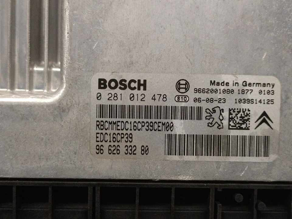 9662633280 CENTRALINA MOTORE / 0281012478 BOSCH / 5435094 PER CITROËN C5 II BREA - Immagine 4 di 4