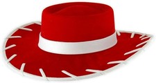 Disney Toy Story Jessie Cowgirl Hat for Kids & Adults - Red Velvet, 22