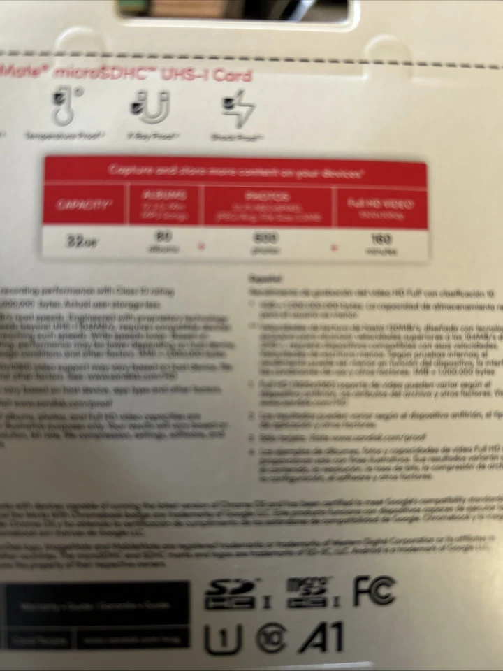 SanDisk 32GB ImageMate microSDHC UHS 1 Memory Card with Adapter NEW - Image 2 of 2