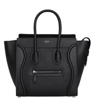 Céline Tasche Leder Schwarz Damen
