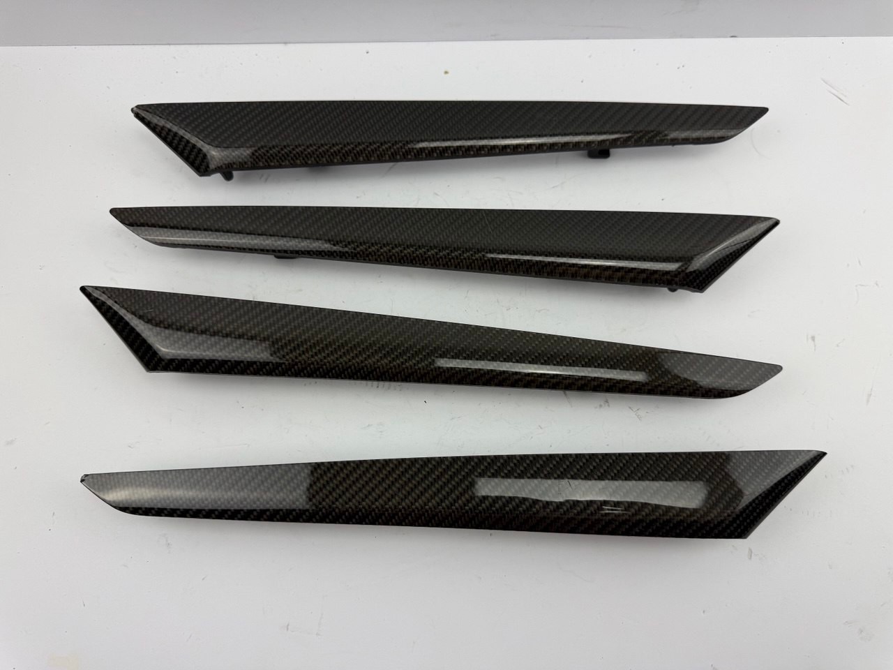 2014-2020 Maserati Ghibli M157 Carbon Door Trim Garnish Insert Set 670021492 OEM