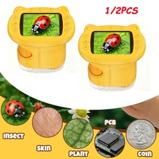1/2PCS Microscope - 1000X Handheld Pocket Microscope with 2.4" IPS Screen