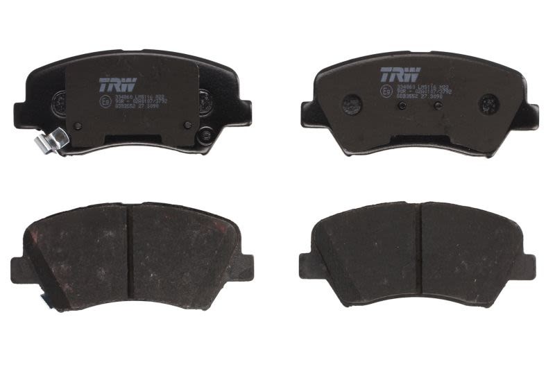 Plaquettes de frein TRW GDB3552 silencieuses contre l'usure de Hyundai