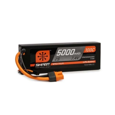 Spektrum LiPo Akku 7.4V 5000mAh 2S 100C Smart Hardcase EC3 - SPMX50002S100H3