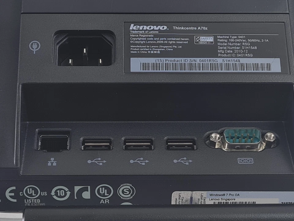 Lenovo Thinkcentre A70z 0401-R5G All in One PC - VDDR5UK - Image 2 of 4