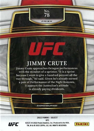 2022 Panini Select UFC Silver Prizm Parallels (You Pick) Rookies (RC) & Veterans - 第 55/103 張圖片