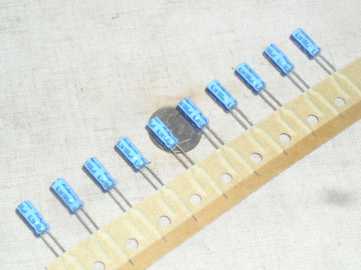 10 RUBYCON TWSS 100UF/6.3V 100 MFD RADIAL ELECTROLYTIC 10 RUBYCON TWSS 100UF/6.3V 100 MFD RADIAL ELECTROLYTIC