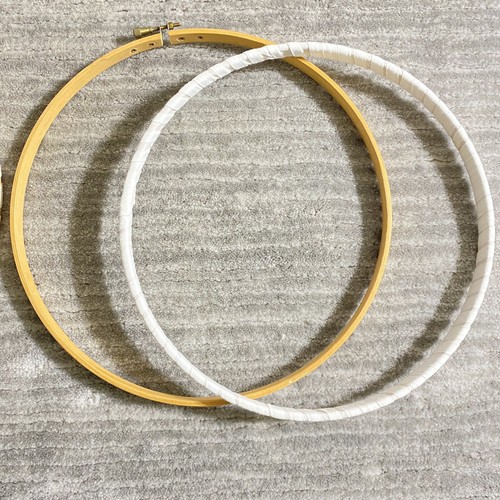 2 Vintage Wooden 10” Needlepoint Embroidery Hoop Needlework Crafts Frame Taiwan - Picture 9 of 9