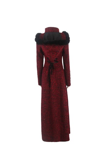 New PUNK RAVE Gothic Woolen Long Coat Wine Dark Red Y554 ALL STOCK IN AUSTRALIA - Foto 12 di 12