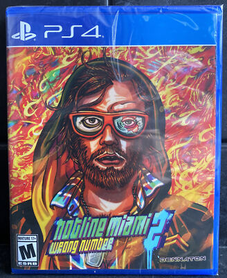 Hotline Miami 2 Wrong Number PS4 seltene Variante # 668 / 1000.