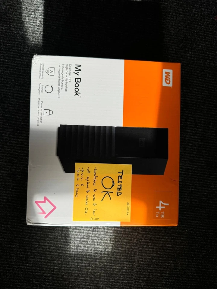 Western Digital My Book 4TB WD Desktop External Hard Drive in Black - USB 3.0 - Image 3 of 4