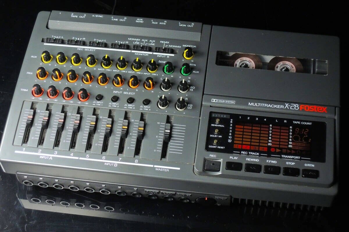 FOSTEX X-28H MULTITRACKER 4Track Cassette Mixer Recorder FOSTEX X-28H MULTITRACKER 4Track Cassette Mixer Recorder