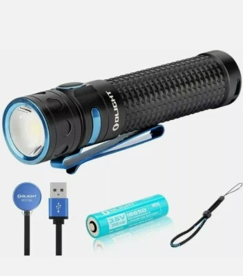 OLIGHT Baton 3 Pro Kaltes Weiß LED Taschenlampe, Extrem Hell 1500 Lumen 175 Mete