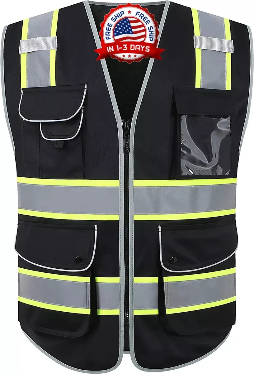 LA MEJOR Chalecos Reflectantes De Trabajo Seguridad Para Hombre Mujer Work  Vest