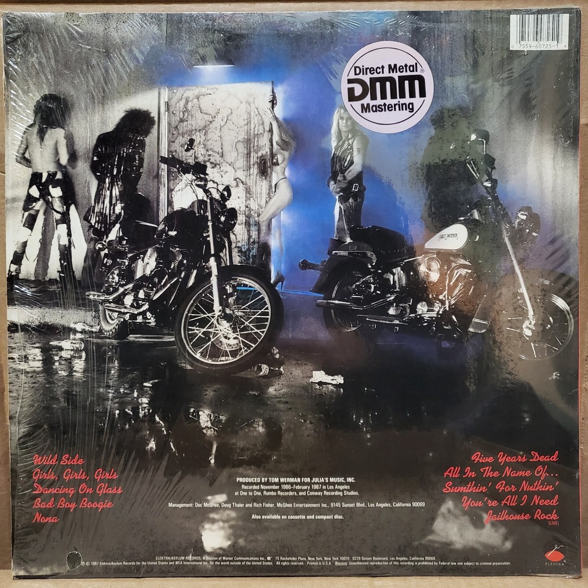 Motley Crue - Girls Girls Girls Vinyl 1987 Elektra US 1st