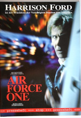 33 Presseheft AIR FORCE ONE Harrison Ford, Gary Oldman, Glenn Close