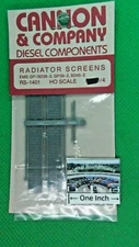 Cannon & Co. HO #1401 Radiator Screens -- GP39-2 Locomotives pkg. 4 - More Below