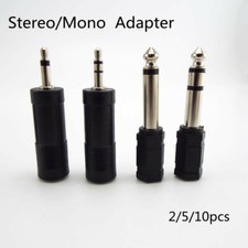 3.5/6.5mm male to female Stereo/Mono Connector 2 pole 3 pole Jack Audio Adapter