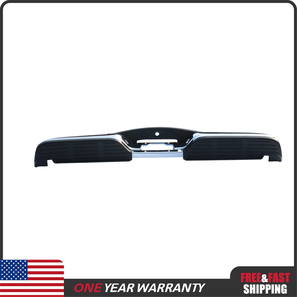 W/O Sensor Hole Step Bumper Rear Chrome For Ford F250 F350 Super Duty 1999-2007 Foto 3 de 4