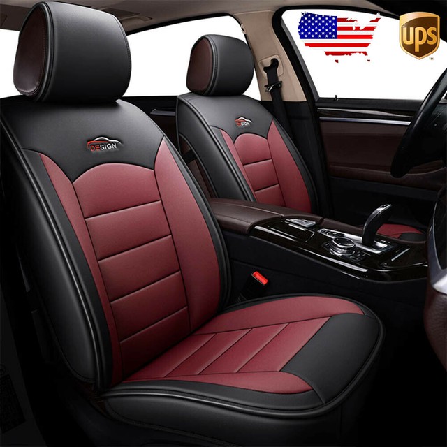 US Design Car PU Leather 5Seat Seat Covers Front+Rear For Mazda 2 3 6