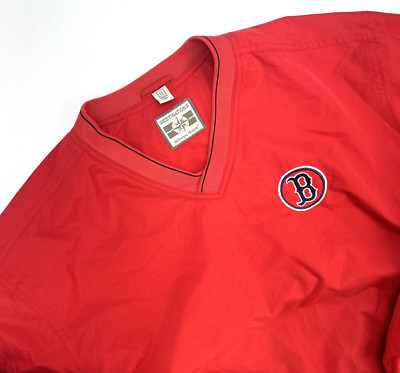 Boston Red Sox MLB Windbreaker Destinations Long Sleeve Men's S Red
