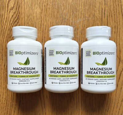 #ad Bioptimizers Magnesium Breakthrough all 7 essential forms 60 capsules 3 pack $23.86