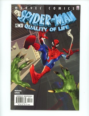 Spider-Man Quality of Life #3 2002 VF/NM Marvel Comics Scott Sava Greg Rucka