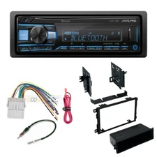 Alpine UTE-73B Single DIN AM/FM MP3 No CD Car Stereo for 2003-2004 Toyota Matrix