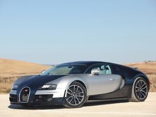 Cars bugatti veyron super sport Desk Mat Stitched