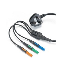 Kewtech KAMP12UK 13A Mains Socket Test Lead Set for Multifunction Testers