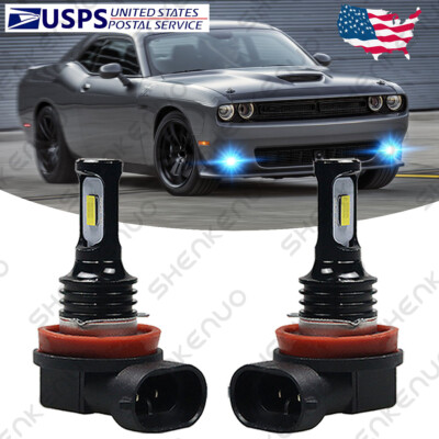 For Dodge Challenger Durango 2015-2018 - LED Fog Lights 8000K Ice Blue Bulbs HKL