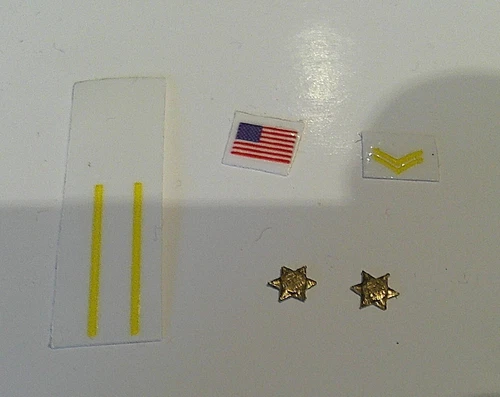 Custom Playmobil Adhesive Decal - 1 American Sheriff Kit + 3D Stars