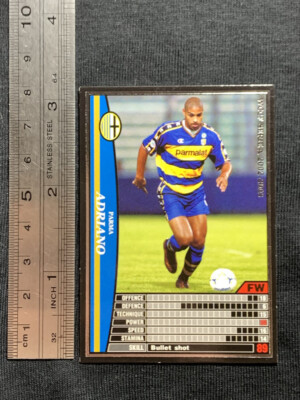 Adriano WCCF PANINI soccer card made in Japan sports Fight 189/288