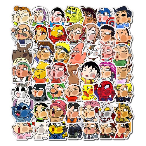 Various Anime TV Shows Game Outdoors Animals INS Collection Stickers Skateboard - Picture 159 of 243
