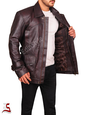 New Men's Genuine SheepSkin James Bond Tomorrow Never Dies