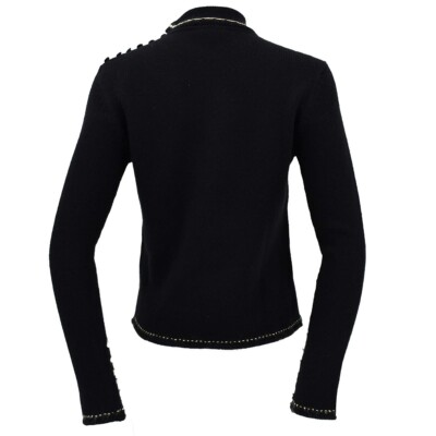 Chanel Sweater Black 02A #38 111109 | eBay