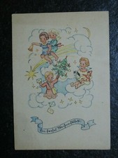 Alte AK , Engel in den Wolken , Ein frohes Weihnachtsfest , MDH , (C611)