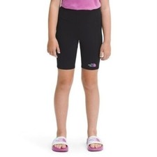 The North Face Girls' Never Stop Bike Shorts Black Sz Large NEW