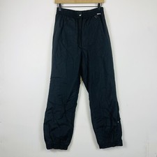 Obermeyer Vintage January Model Black Puffer Ankle Zip Ski Snow Pants Womens 8