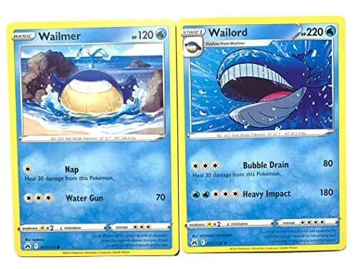 Wailord 032/159 Crown Zenith- Pokemon Evolution 2 Card Set - Rare Stage 1 |  eBay