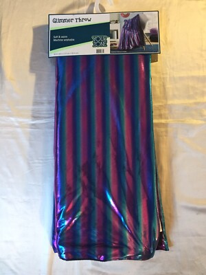 NIP Your Zone Shiny Glimmer  Throw Reverse to Soft Sherpa  50 x 60 Soft & Warm 